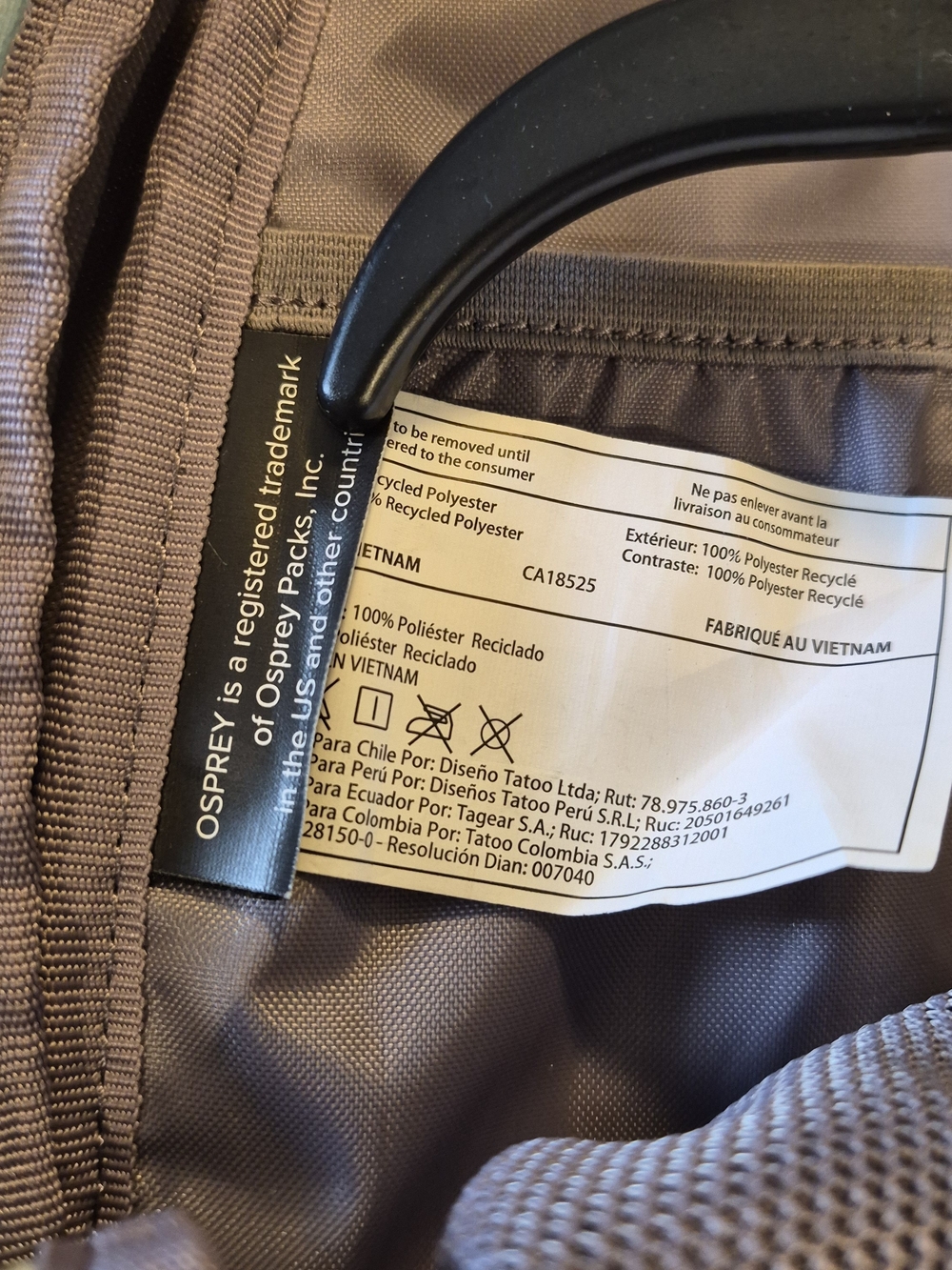 OSPREY Daylite Sling Pack in Gray with Light Trim - Picture 5 of 5